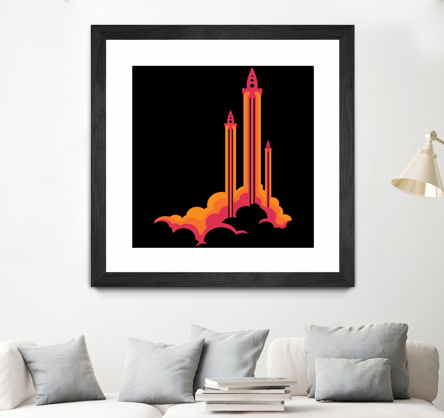 Liftoff! by Wayne Minnis on GIANT ART - orange digital drawing