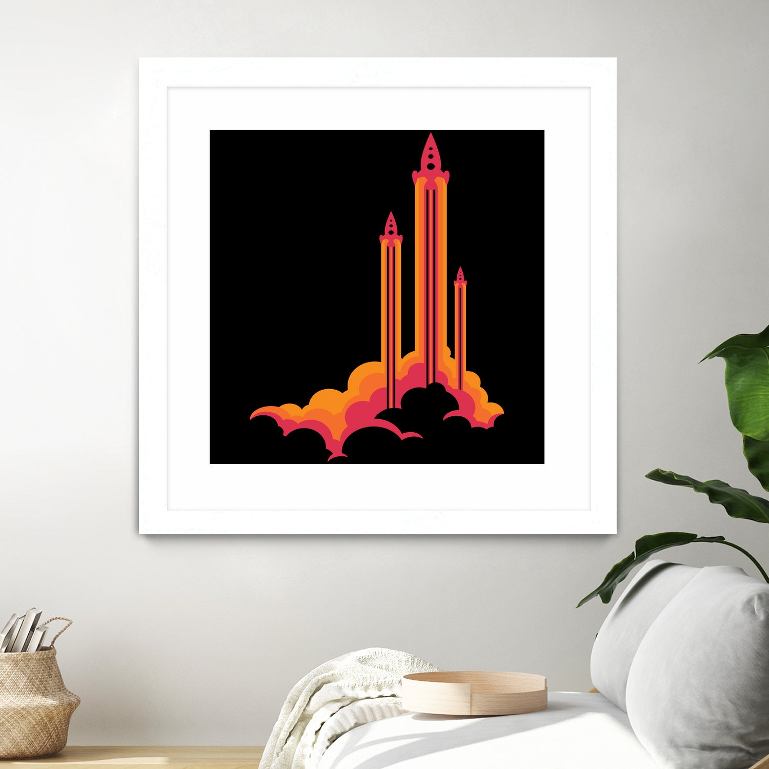 Liftoff! by Wayne Minnis on GIANT ART - orange digital drawing