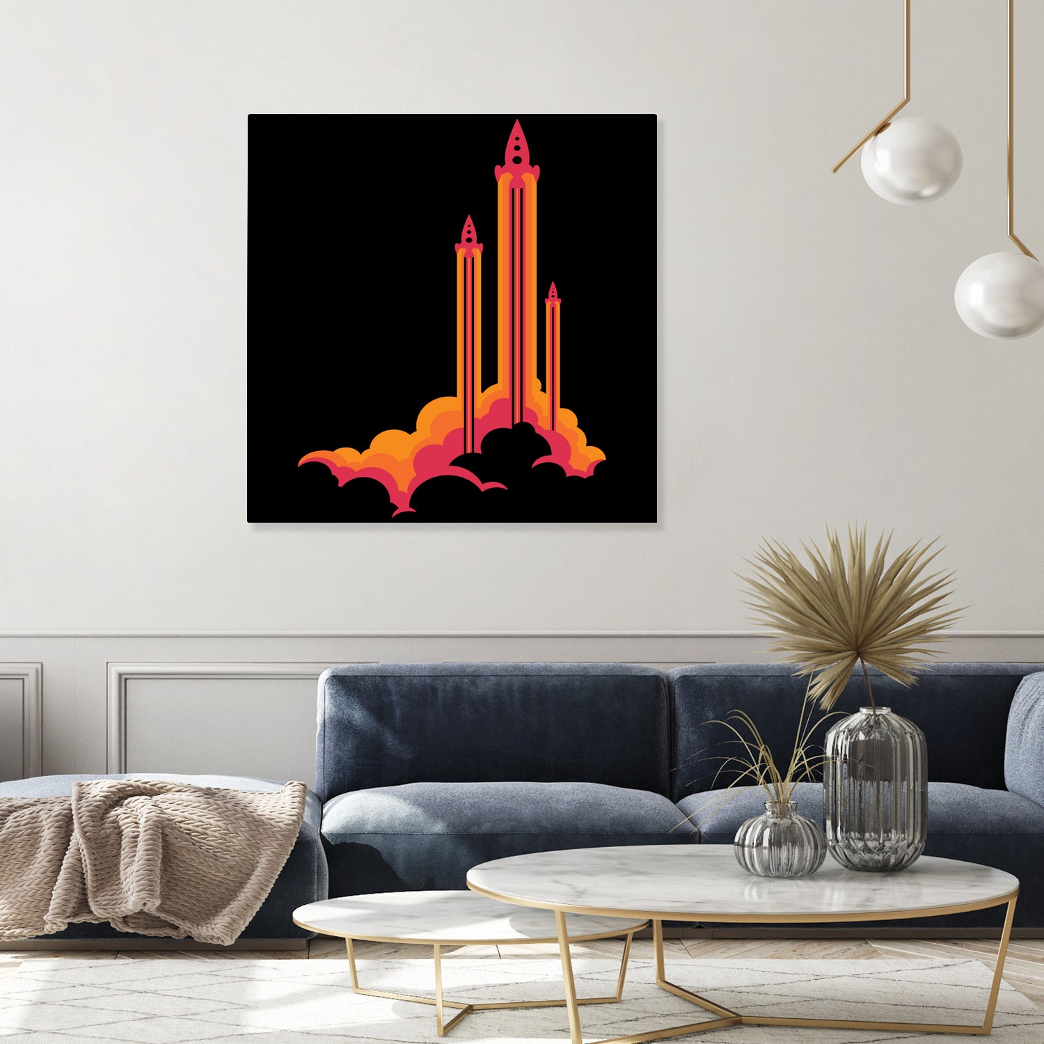 Liftoff! by Wayne Minnis on GIANT ART - orange digital drawing