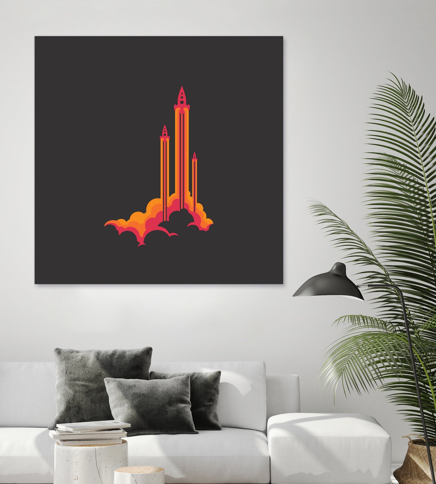 Liftoff! by Wayne Minnis on GIANT ART - orange digital drawing