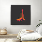 Liftoff! by Wayne Minnis on GIANT ART - orange digital drawing