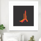 Liftoff! by Wayne Minnis on GIANT ART - orange digital drawing