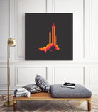 Liftoff! by Wayne Minnis on GIANT ART - orange digital drawing