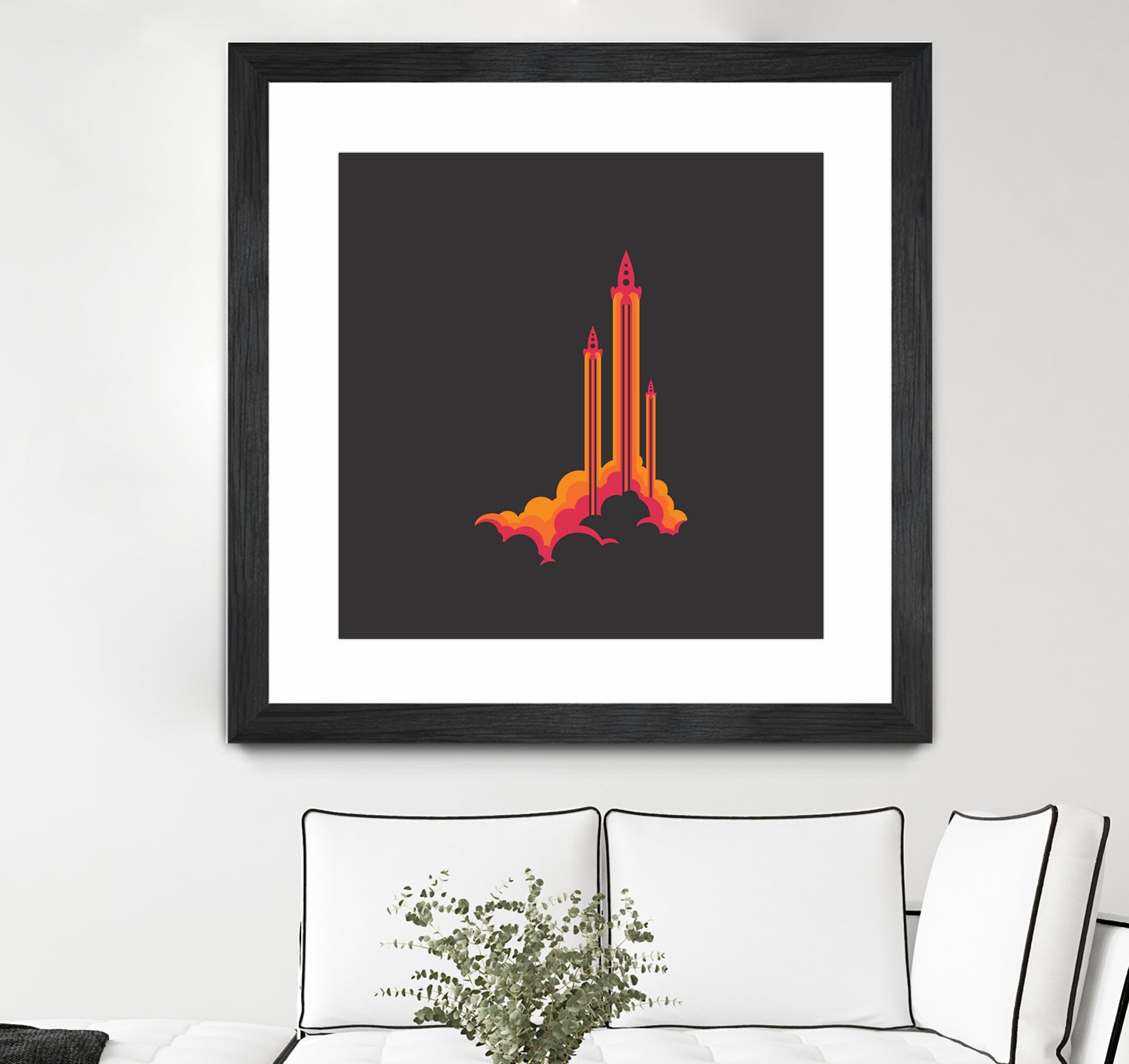 Liftoff! by Wayne Minnis on GIANT ART - orange digital drawing