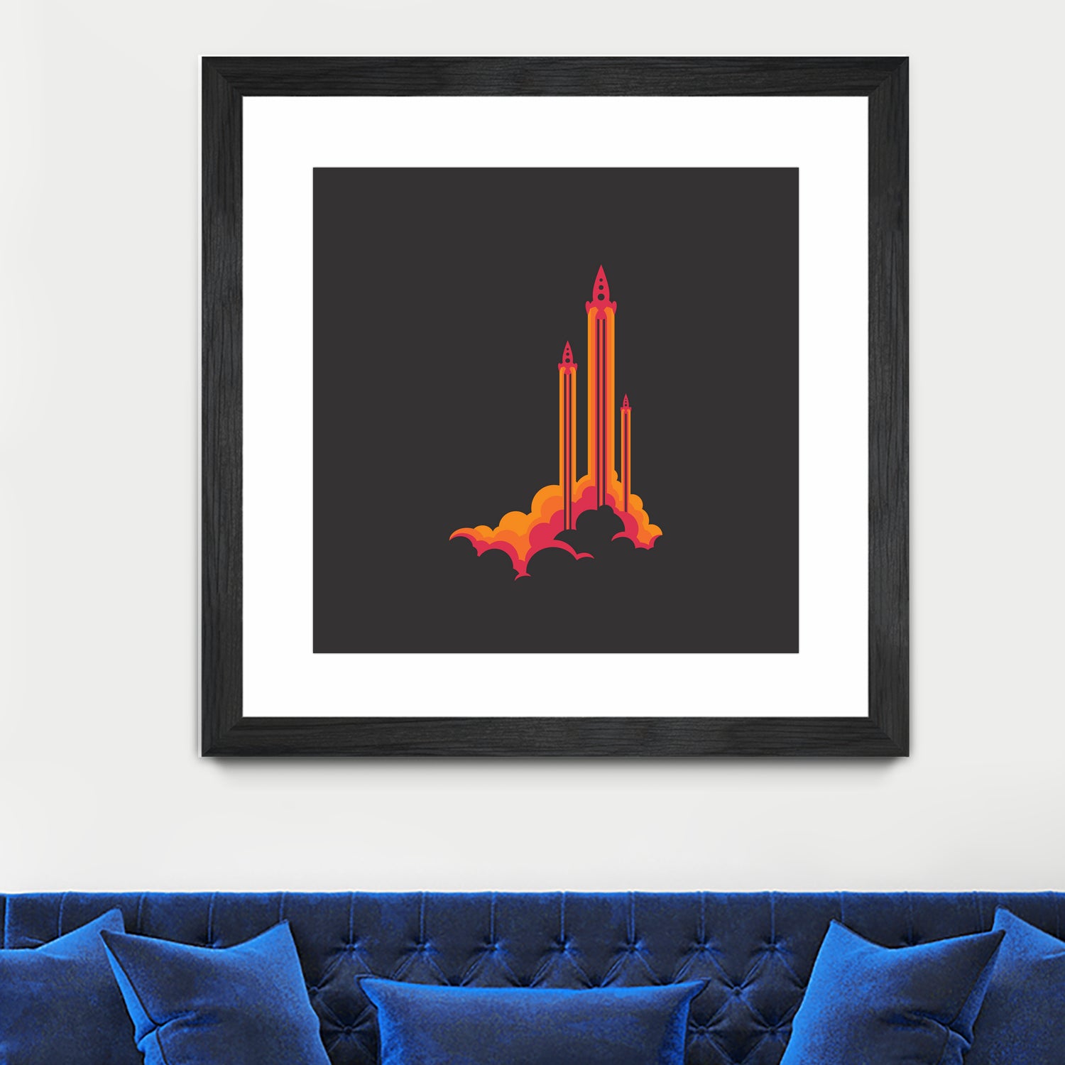 Liftoff! by Wayne Minnis on GIANT ART - orange digital drawing