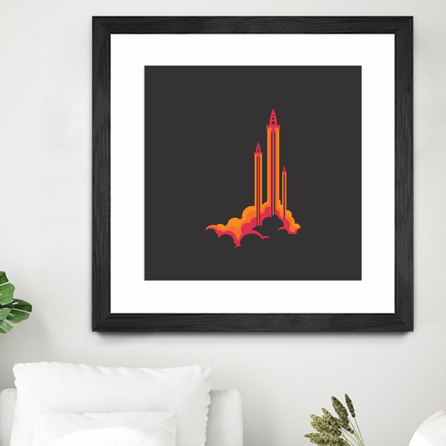 Liftoff! by Wayne Minnis on GIANT ART - orange digital drawing