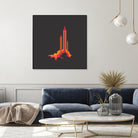 Liftoff! by Wayne Minnis on GIANT ART - orange digital drawing