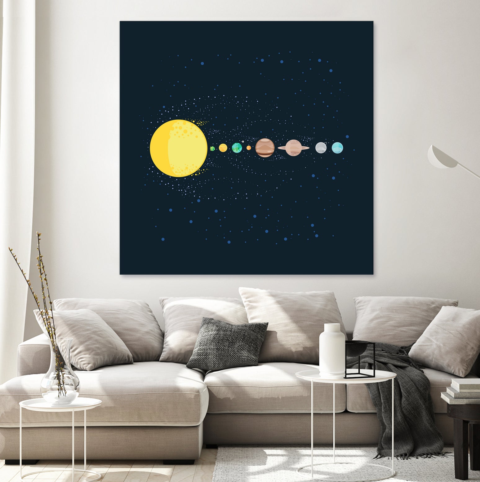 Solar System by Alessandra Gagliano on GIANT ART - blue photo illustration