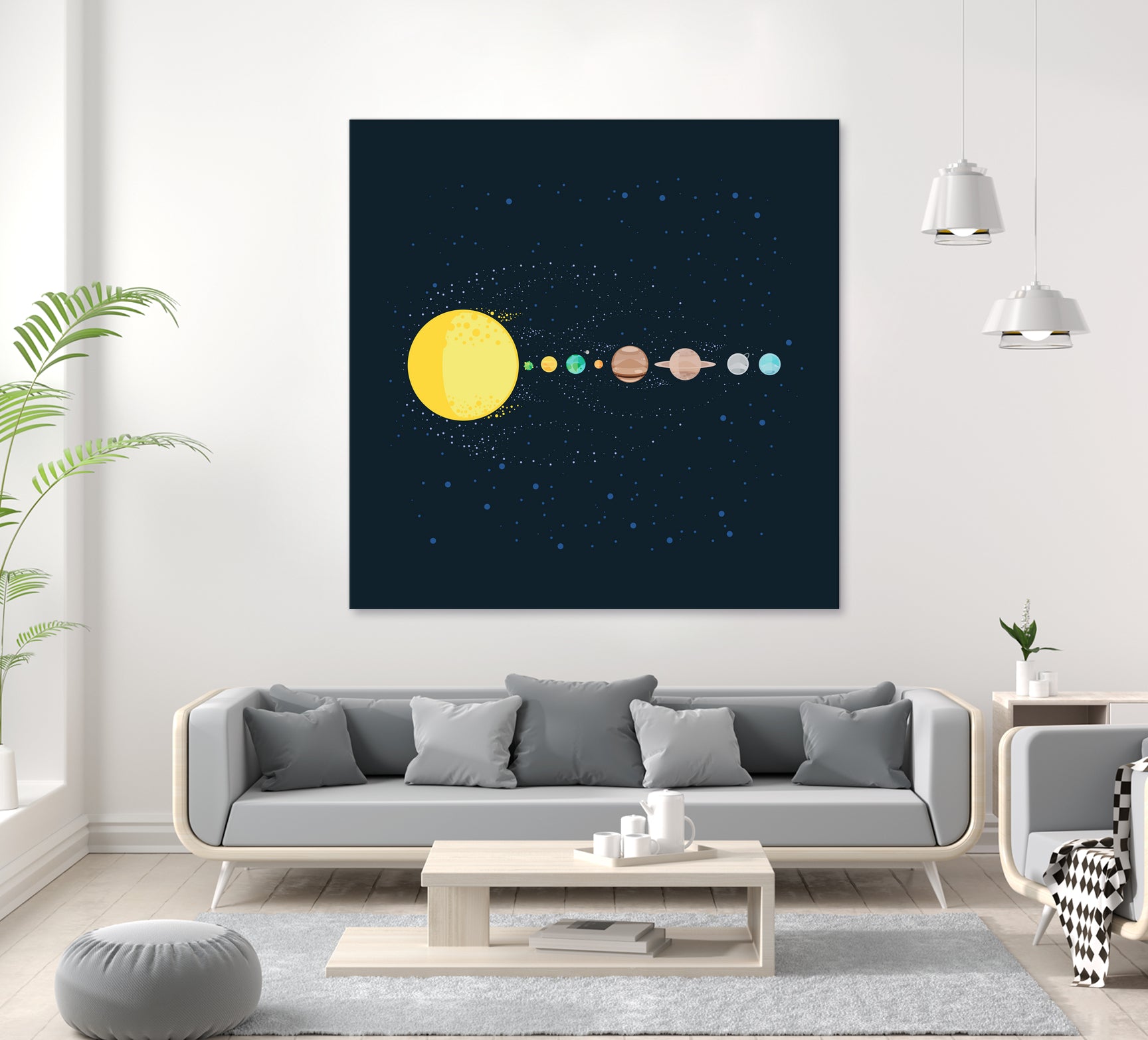 Solar System by Alessandra Gagliano on GIANT ART - blue photo illustration