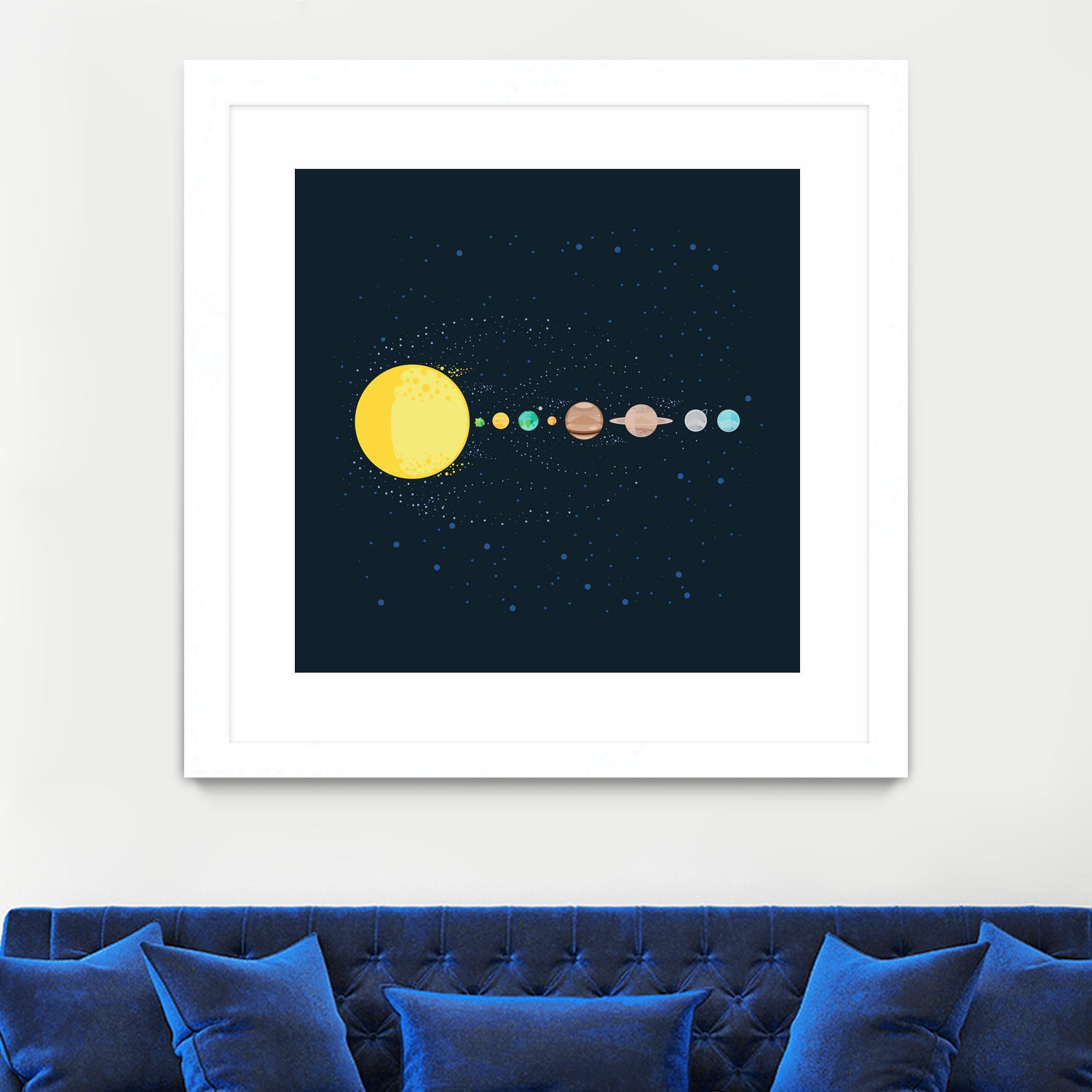 Solar System by Alessandra Gagliano on GIANT ART - blue photo illustration