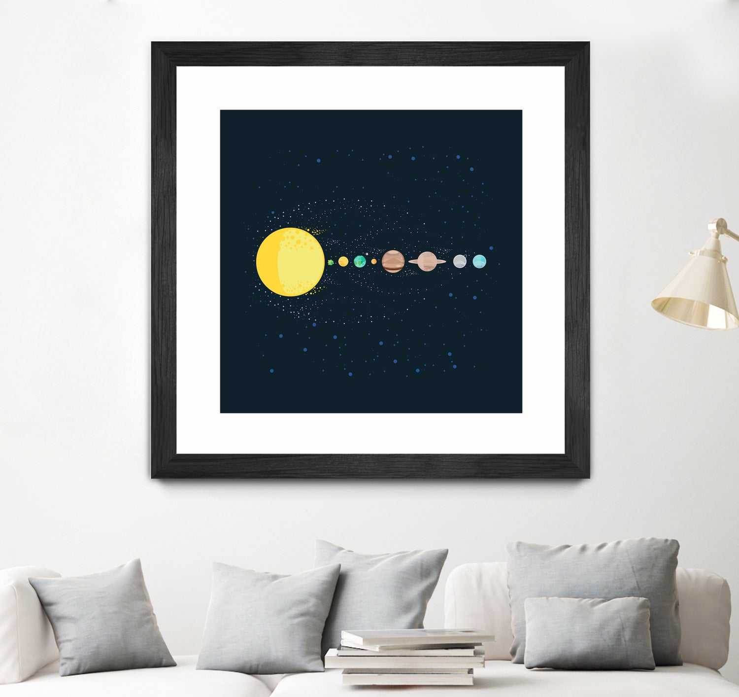 Solar System by Alessandra Gagliano on GIANT ART - blue photo illustration