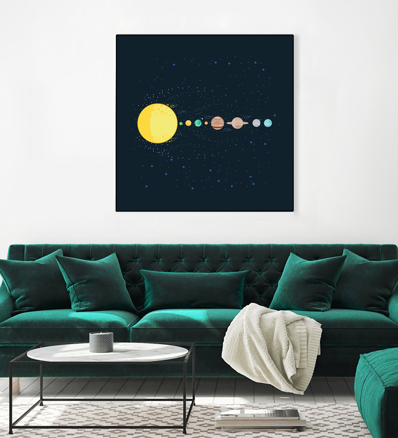 Solar System by Alessandra Gagliano on GIANT ART - blue photo illustration