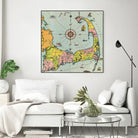 Vintage Map of Cape Cod by Adam Shaw on GIANT ART - white photo illustration