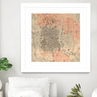 Vintage Map of Madrid Spain (1861) by Adam Shaw on GIANT ART - white photo illustration