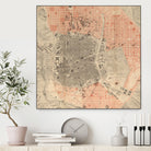 Vintage Map of Madrid Spain (1861) by Adam Shaw on GIANT ART - white photo illustration