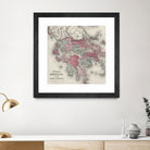 Vintage Map of Greece (1865) by Adam Shaw on GIANT ART - white photo illustration