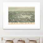 Vintage Map of Lake Winnipesaukee (1903) by Adam Shaw on GIANT ART - white photo illustration