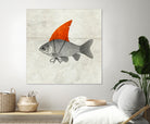 Goldfish with a Shark Fin by Vin Zzep on GIANT ART - white digital painting