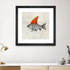 Goldfish with a Shark Fin by Vin Zzep on GIANT ART - white digital painting