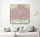 Vintage Map of Detroit Michigan (1901) by Adam Shaw on GIANT ART - white photo illustration