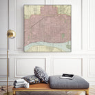 Vintage Map of Detroit Michigan (1901) by Adam Shaw on GIANT ART - white photo illustration