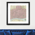 Vintage Map of Detroit Michigan (1901) by Adam Shaw on GIANT ART - white photo illustration