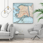 Vintage Map of Alaska (1921) by Adam Shaw on GIANT ART - white photo illustration