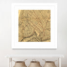 Vintage Map of Brooklyn New York (1874) by Adam Shaw on GIANT ART - white photo illustration