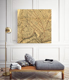 Vintage Map of Brooklyn New York (1874) by Adam Shaw on GIANT ART - white photo illustration