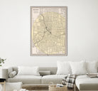 Vintage Map of Atlanta Georgia (1901) by Adam Shaw on GIANT ART - white photo illustration