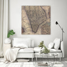 Vintage Map of Lower Manhattan (1847) by Adam Shaw on GIANT ART - white photo illustration