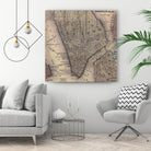 Vintage Map of Lower Manhattan (1847) by Adam Shaw on GIANT ART - white photo illustration