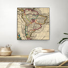 Vintage Map of South America (1747) by Adam Shaw on GIANT ART - white photo illustration