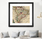 Vintage Map of South America (1747) by Adam Shaw on GIANT ART - white photo illustration