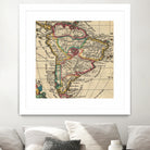 Vintage Map of South America (1747) by Adam Shaw on GIANT ART - white photo illustration