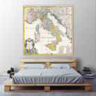 Vintage Map of Italy (1742) by Adam Shaw on GIANT ART - white photo illustration