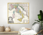 Vintage Map of Italy (1742) by Adam Shaw on GIANT ART - white photo illustration