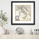 Vintage Map of Italy (1742) by Adam Shaw on GIANT ART - white photo illustration