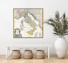 Vintage Map of Italy (1742) by Adam Shaw on GIANT ART - white photo illustration