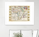 Vintage Map of Africa (1710) by Adam Shaw on GIANT ART - white photo illustration