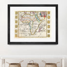 Vintage Map of Africa (1710) by Adam Shaw on GIANT ART - white photo illustration