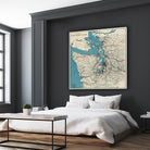 Vintage Map of The Puget Sound (1919) by Adam Shaw on GIANT ART - white photo illustration