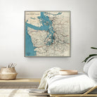 Vintage Map of The Puget Sound (1919) by Adam Shaw on GIANT ART - white photo illustration