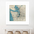 Vintage Map of The Puget Sound (1919) by Adam Shaw on GIANT ART - white photo illustration