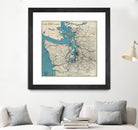 Vintage Map of The Puget Sound (1919) by Adam Shaw on GIANT ART - white photo illustration