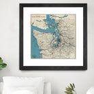 Vintage Map of The Puget Sound (1919) by Adam Shaw on GIANT ART - white photo illustration