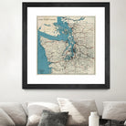 Vintage Map of The Puget Sound (1919) by Adam Shaw on GIANT ART - white photo illustration