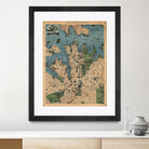 Vintage Map of Sydney Australia (1922) by Adam Shaw on GIANT ART - white photo illustration