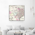 Vintage Map of Texas (1855) by Adam Shaw on GIANT ART - white photo illustration