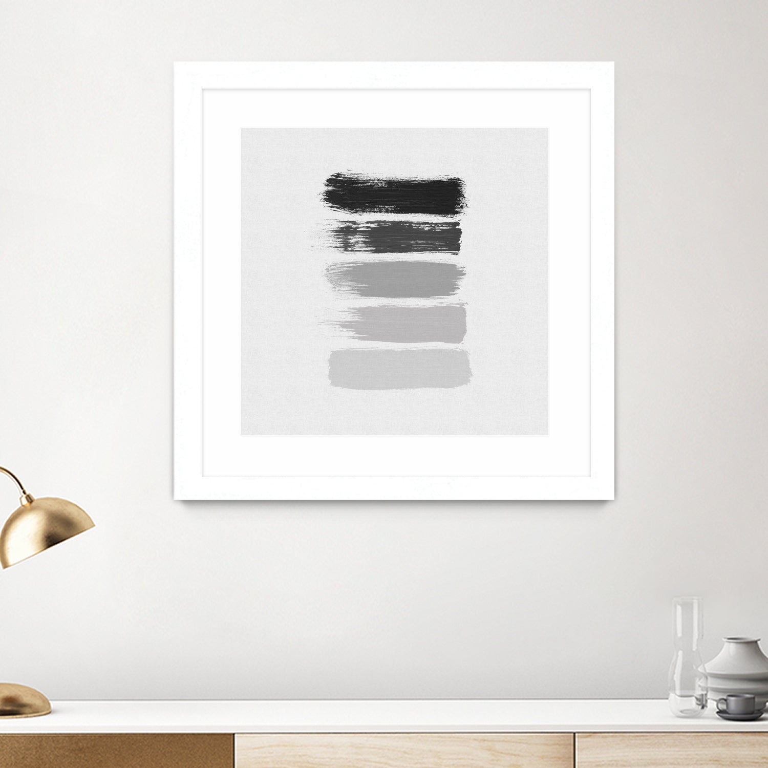 Black & White Stripes by Dana Shek on GIANT ART - white digital painting